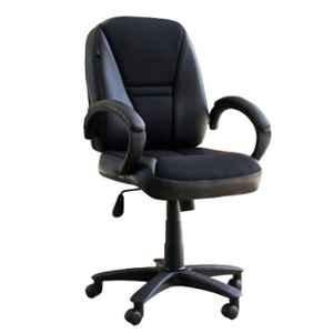 Arko Black Polypropylene Medium Back Adjustable Central Tilt Executive Chair, 363 A