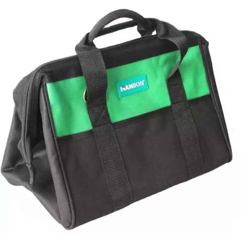 OLYMPIA 15 in. Black Water-Resistant Tool Bag with Dual Zipper, Adjustable  Shoulder Strap 91-011 - The Home Depot