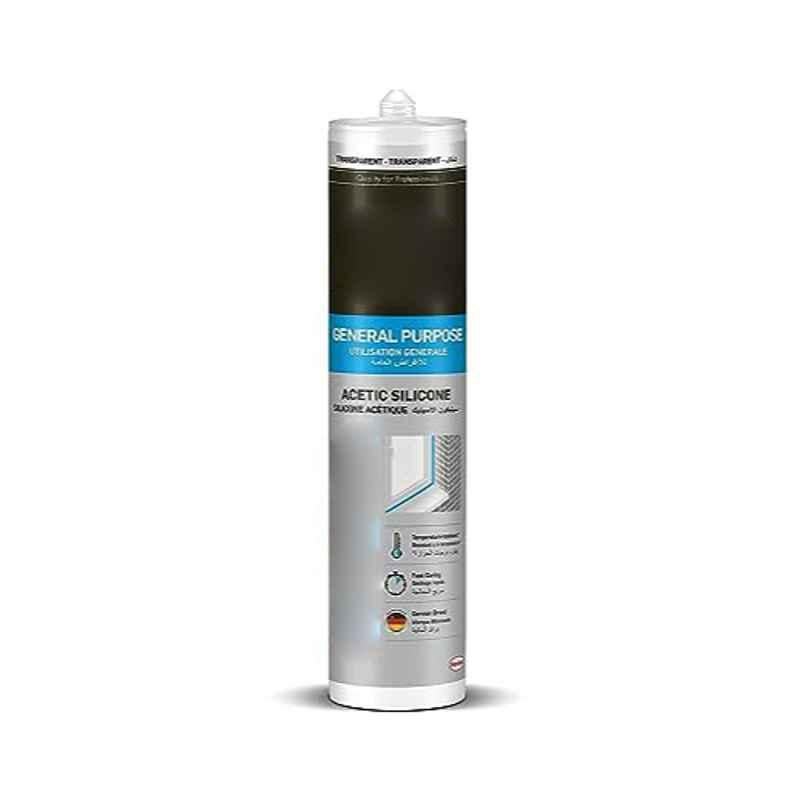 Pattex SL212 280ml Transparent Silicone Sealant, 2637449