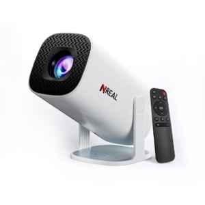 NREAL Nova V 7500lm 1080p White Smart Mini Projector for Support Wi-Fi6