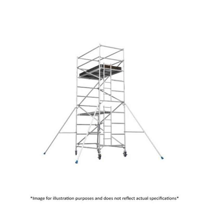 Topman AMWS2 2m Aluminium Silver Mobile Wide Scaffolding