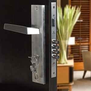 Voltizi Sana 10 inch Stainless Steel 304 Matt Finish CY Plate Mortise Door Lock Handle Set