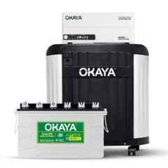 Okaya ATSW 950 12V 700VA Pure Sinewave Inverter with PowerON OPSJT17048 140Ah Battery & Trolley Combo for Home, Office & Shops