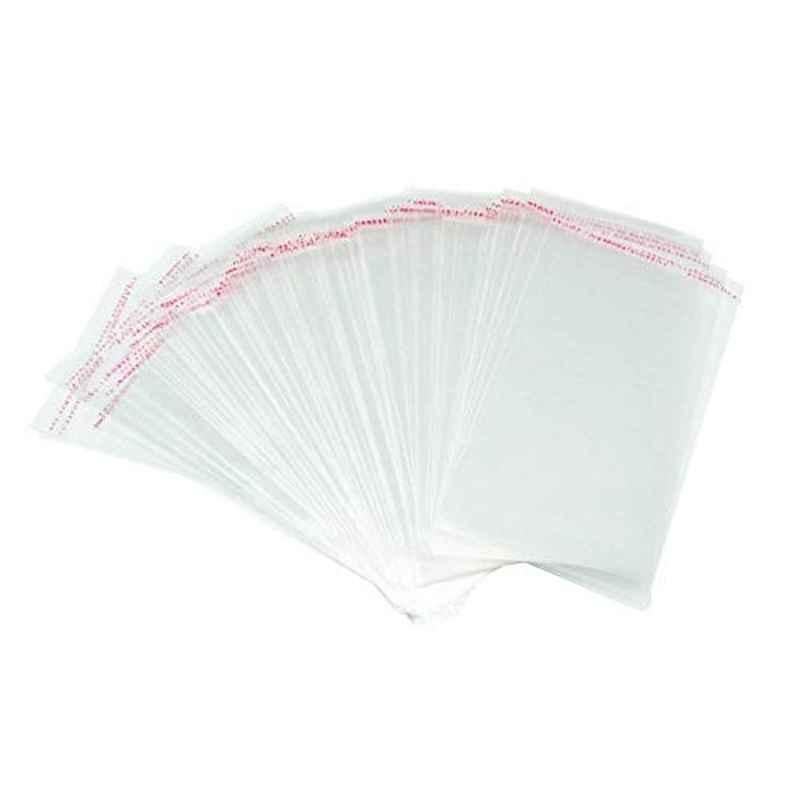 Borningfire 5.25x7.25 inch Plastic Clear Resealable Cellophane Bag (Pack of 100)
