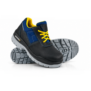 Mallcom Pedrofeles S1 Nubuck Leather Steel Toe Blue Safety Shoes, Size: 6