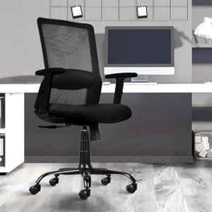 Rose Filo Mesh Black Medium Back Revolving Ergonomic Office Chair