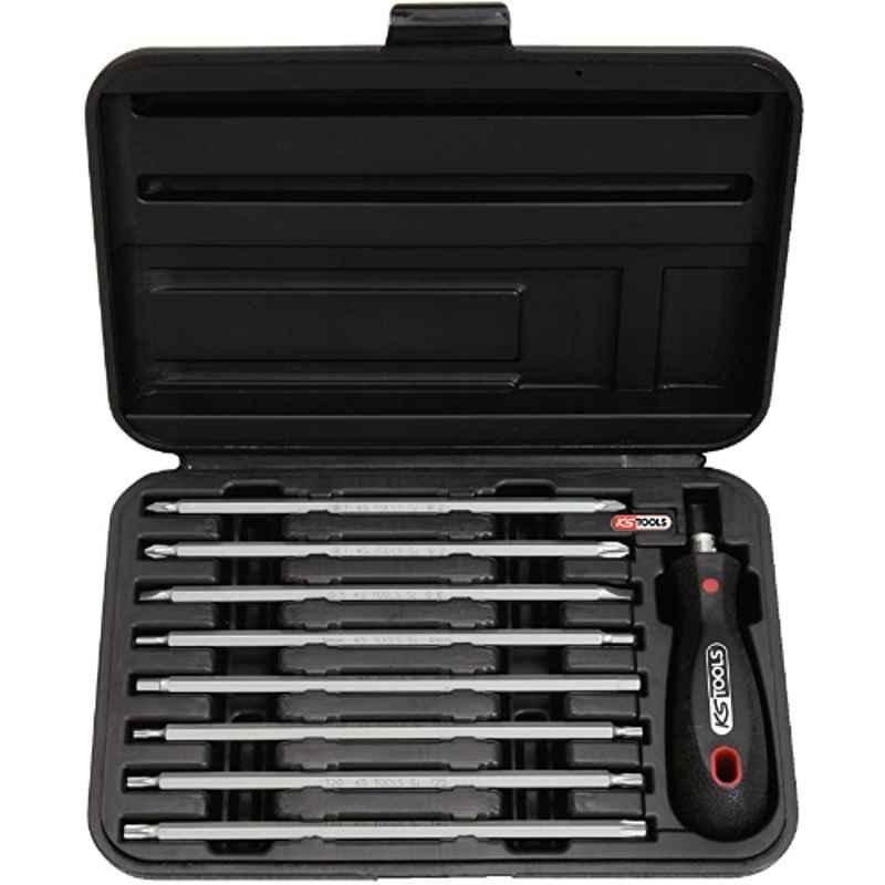 KS Tools Ergotorque 9 Pcs CrV Double Ended Blade Set, 911.2400