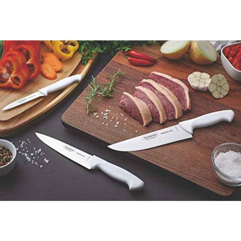 Tramontina 16cm Stainless Steel White Forged Knife, 24499811 (Pack of 3)