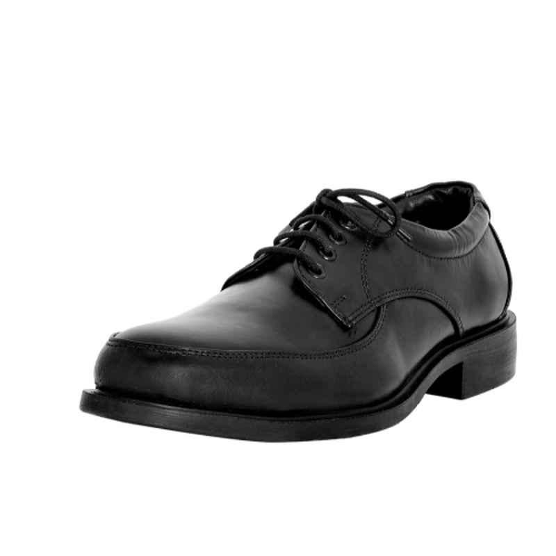 Vaultex VE25 Breathable Genuine Leather Black Safety Shoes, Size: 42