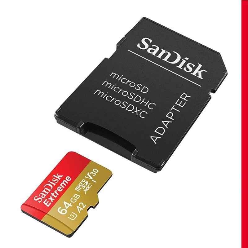 Sandisk 64GB Red & Yellow MicroSDXC Memory Card, SDSQXA2-064G-GN6MN
