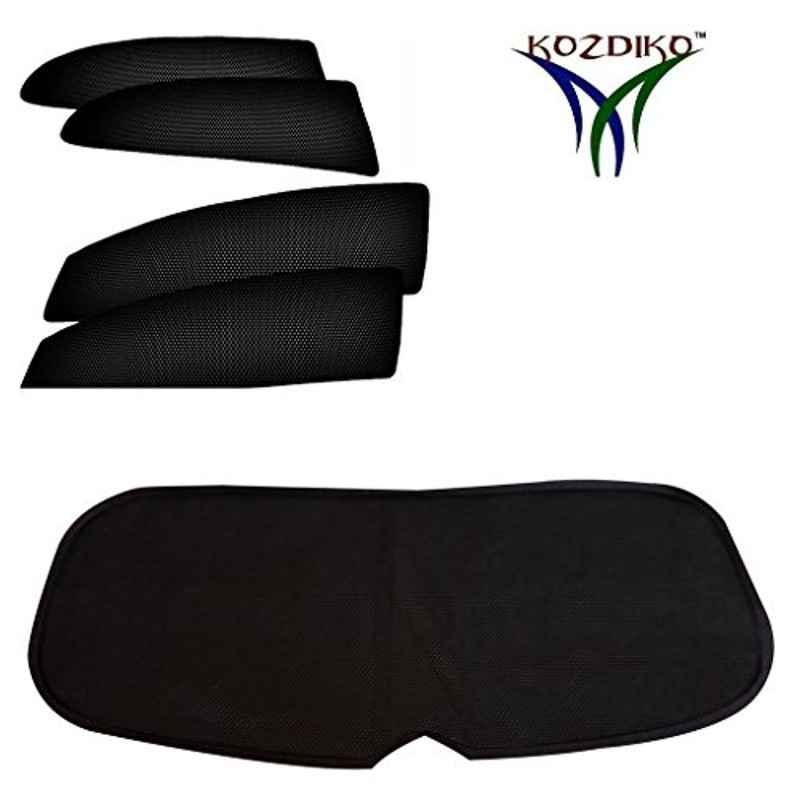Kozdiko 5 Pcs Black Normal Magnetic Zipper Window & Rear Sun Shade Set for Volkswagen Polo Exquisite