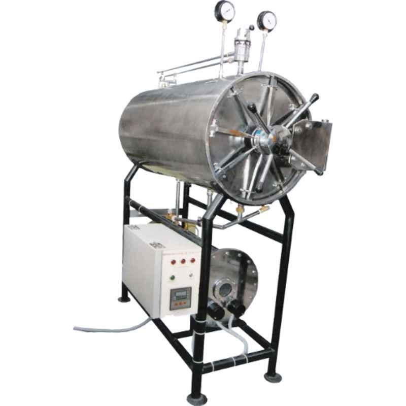 Tanco PLT-102 10kW 225L Stainless Steel Double Walled Horizontal Autoclave with Double Door, ACH-9