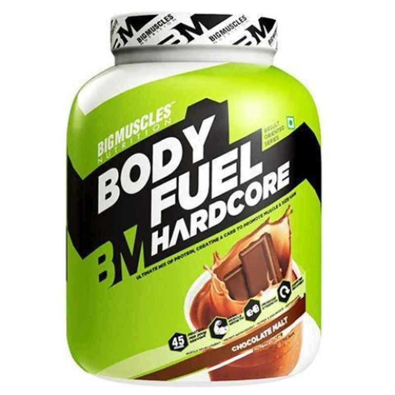 Big Muscles 5kg Malt Chocolate Body Fuel Hardcore Muscle Gainer