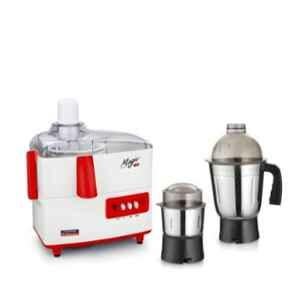 Padmini Essentia JMG-Magic 450W ABS White & Red Juicer Mixer Grinder with 2 Jars