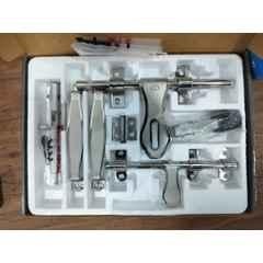 Plantex Stainless Steel Door Kit for Single Door/Door Hardware/Door Accessories 10 inch Al-Drop, 8 inch Latch, 7 inch 2 Handles, 6 inch Tower Bolt and 5 inch Door Stopper Rajwadi, Combi