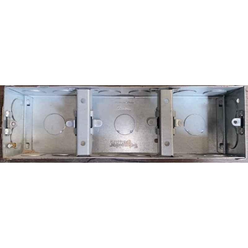 Schneider Electric 6 Module 1mm Metal Mounting Box, MM1103