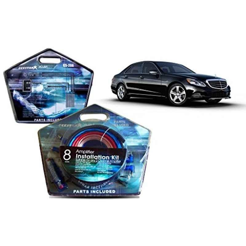 Auto Pearl Geestar Plus 8 Guage 2 Channel Amplifier Full Installation Kit for Mercedes Benz E Class, GS-208