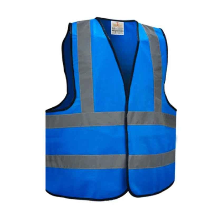 Empiral E108083501 Blue Polyester High Visibility Fabric Type Safety Vest, Size: S