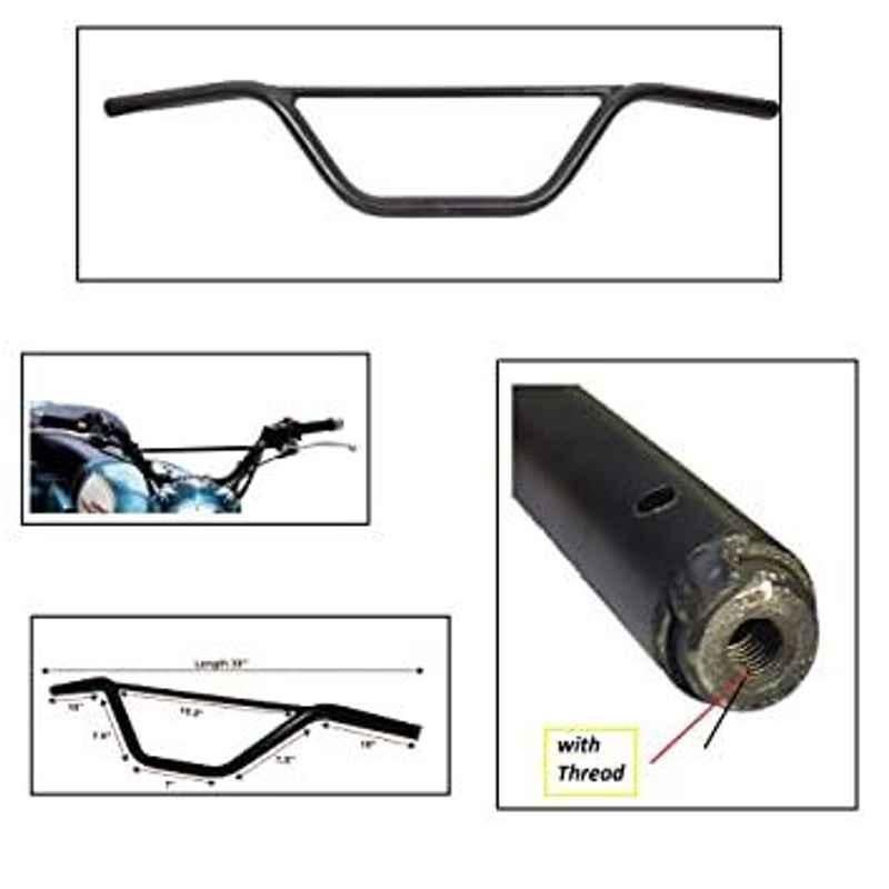 Meenu Arts Handle Bar with Rod Universal for All Hero Models (with Thread)