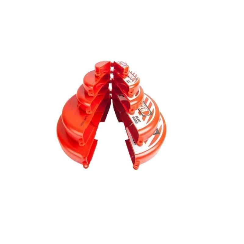 Loto-Lok 5 Pcs 25-325mm Polypropylene Red Wheel Valve Lockout Set, VL-PGT-25325