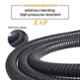 ZAP ZX2040 1.5m Black SS 304 Flexible Shower Hose Pipe