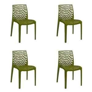 Supreme Web Mehandi Green Chairs (Pack Of 4)