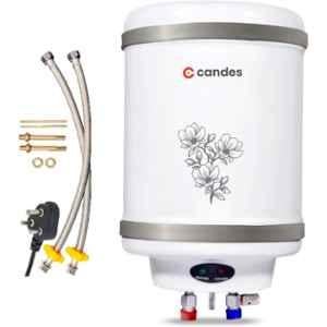 Candes Perfecto 25 Litre 2000W Metal White & Grey Storage Water Geyser