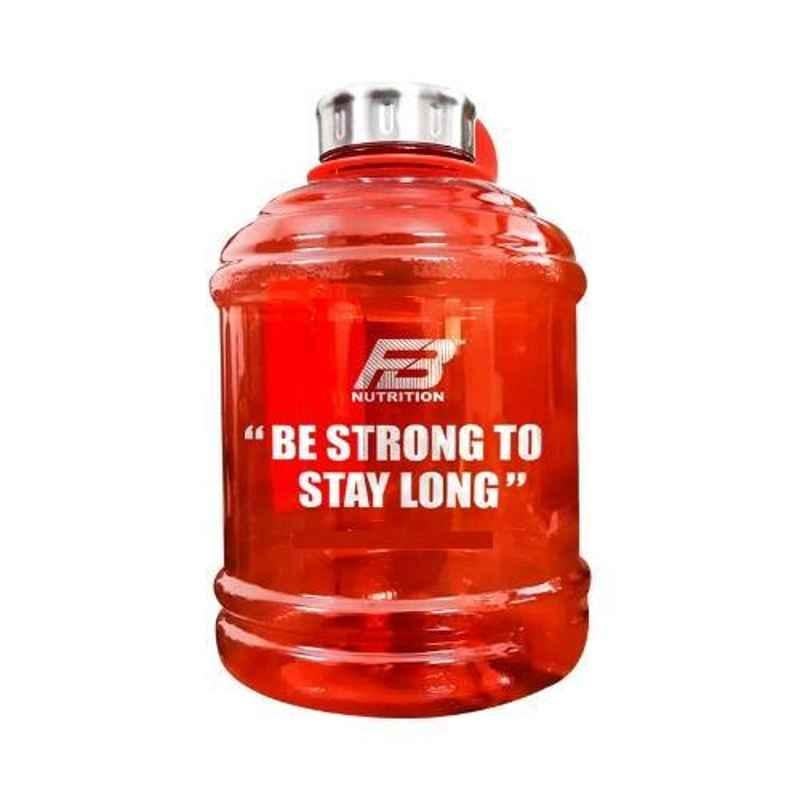 FB Nutrition 1L Plastic Red Round Gallon Shaker, FBNSGR1L