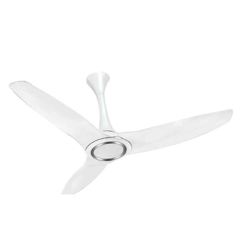 Rally Flair 65W 3 Blades White Ceiling Fan, Sweep: 1200mm