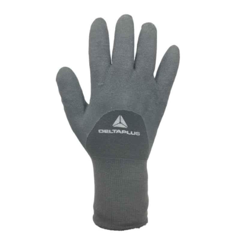 Deltaplus Hercule V V750 Polyamide & Acrylic Nitrile Foam Coated Black Safety Gloves, Size: 9