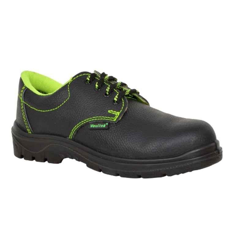 Vaultex TAZ Steel Toe Black Safety Shoes, Size: 38