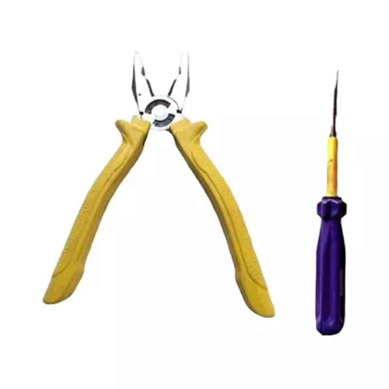 Sky Blue 2 Pcs 7.8 inch Lineman Plier Combo, SBE_PLIER_COMBO_MOD_01696