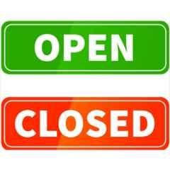 Pushp Open & Closed Normal Sign Board Combo, PK009