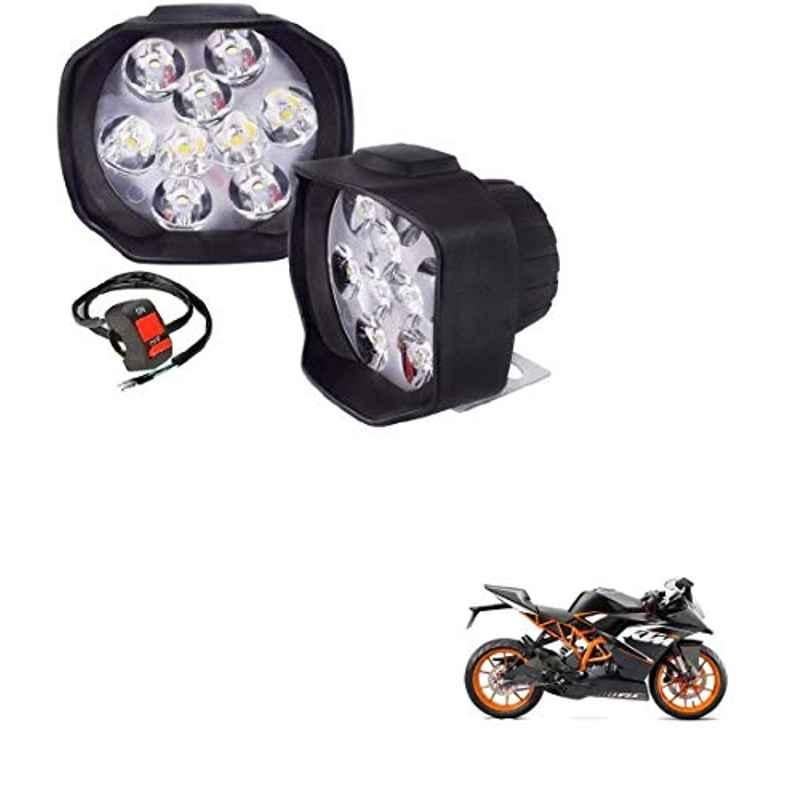 Kozdiko 2 Pcs Sheen 15W 9 LED 6000k Transformer Bumble Bee Style LED Fog Light Set for KTM RC 200, koz_81341