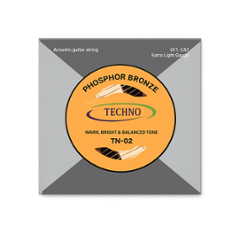 Techno 0.010-0.047 Bronze Guitar String, RJ-AGST-2