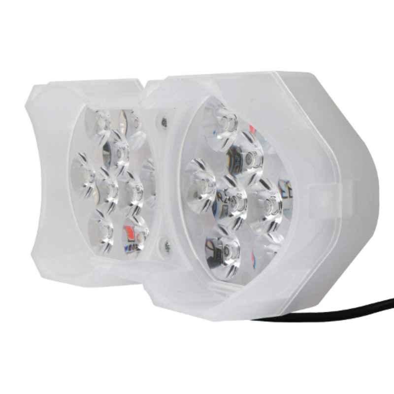 AllExtreme EXF18LWS 18 LED 30W White Pod Waterproof Spot Beam Fog Light