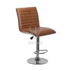 VJ Interior 22x17 inch Brown Revolving bar Stool, VJ-1062