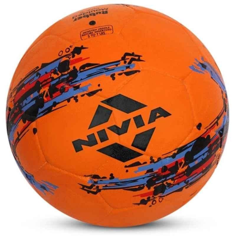 Nivia Strom Orange Football, Size: 5