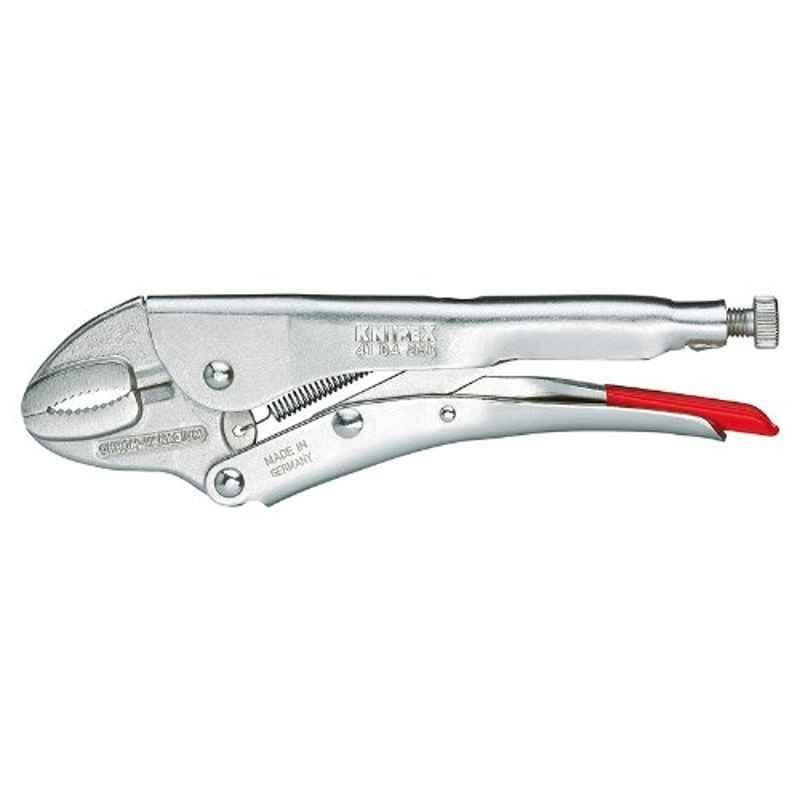Knipex Tools-Locking Pliers, Round Jaws, Chrome (4104250)