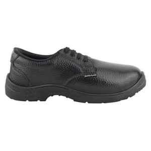 Alko Plus 551 Synthetic Leather Black Steel Toe Low Ankle Industrial Work Safety Shoes, Size: 8