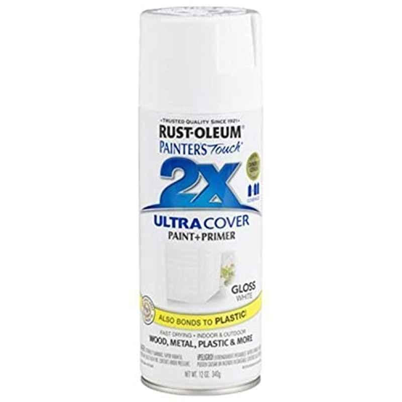 Rust-Oleum Painters Touch 12oz White Gloss 2X Ultra Cover Spray Paint, 249090