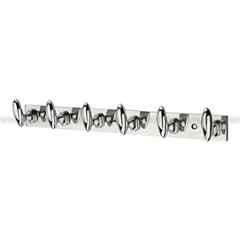 Aligarian 6 Leg Stainless Steel Silver Polished Finish Wall Mounted Wall Hanger
