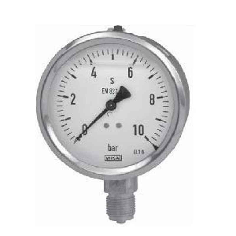 Wika Bourdon tube pressure gauge (-760mmHg/0 inhg) - 111.10.100