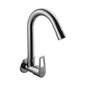 Hindware Aspiro Brass Chrome Finish Wall Mounted Sink Tap with Swivel Spout, F570023