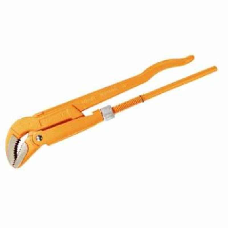 Tolsen 1.5 inch 90 Degree Chromium Vanadium Industrial Bent Nose Pipe Wrench, 10252