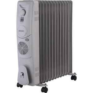 Usha 4213 F PTC 2500W 13 Fins Grey Oil Filled Room Heater with Fan, 46695OFR4213FP2