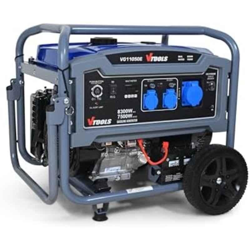 VTOOLS 8300W 25 Litre 4 Stroke High-Performance Gasoline Generator for Camping, VG11050E
