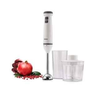 Usha 400W White Hand Blender with 500ml Chopper Bowl & 700ml Transparent Beaker, SB400CSS