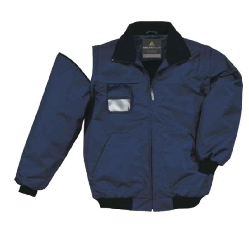 Deltaplus Reno Polyester Blue VE Rain Parka Jacket, Size: M