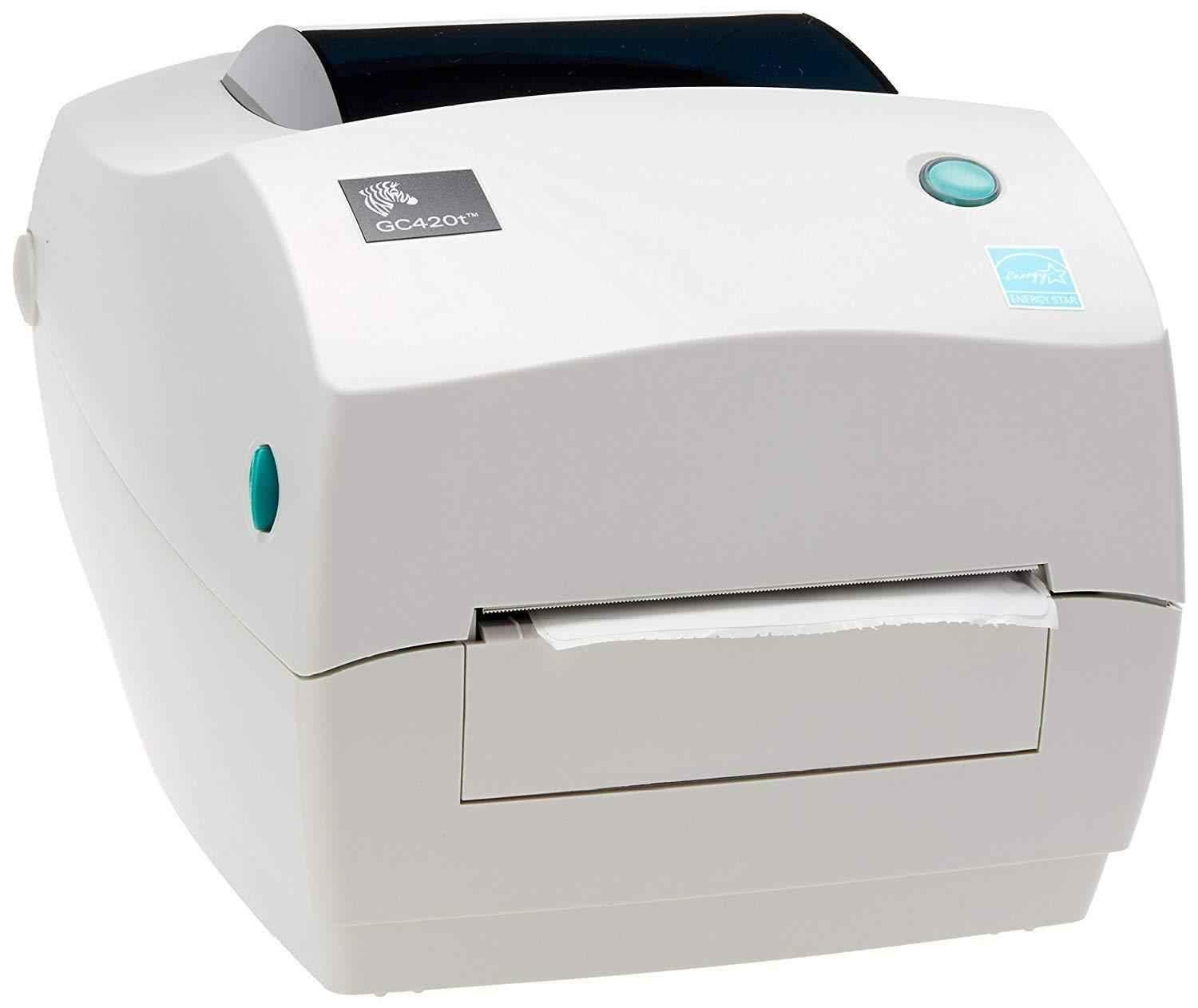 Buy Zebra GC420T White Monochrome Desktop Direct Thermal Label Printer  Online At Best Price On Moglix
